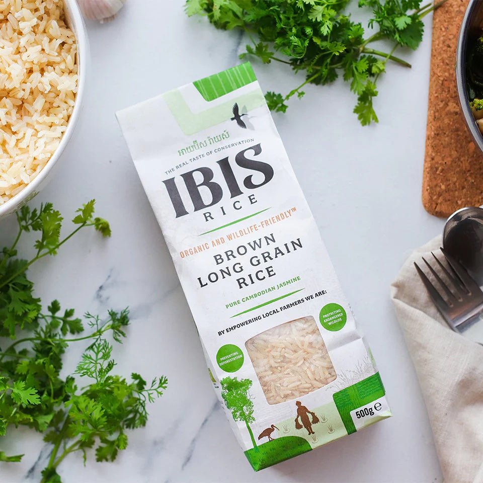 IBIS Brown Long Grain Jasmine Rice 500g Organic
