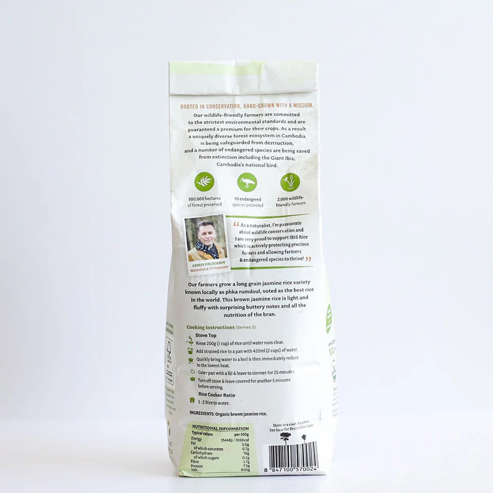 IBIS Brown Long Grain Jasmine Rice 1kg Organic