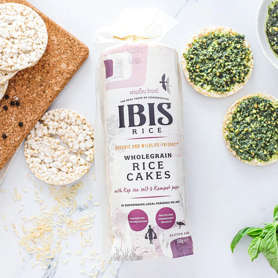 IBIS Wholegrain Rice Cake Sea Salt and Pepper 130g Organic