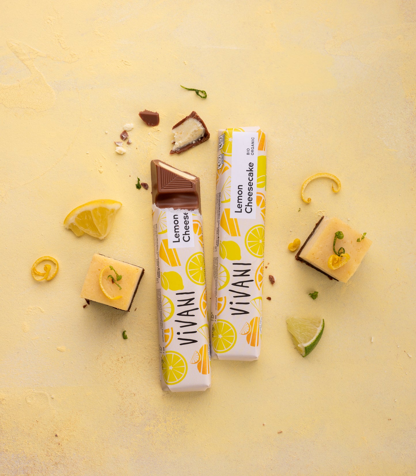 Vivani Lemon Cheesecake Chocolate Bar 40g Organic