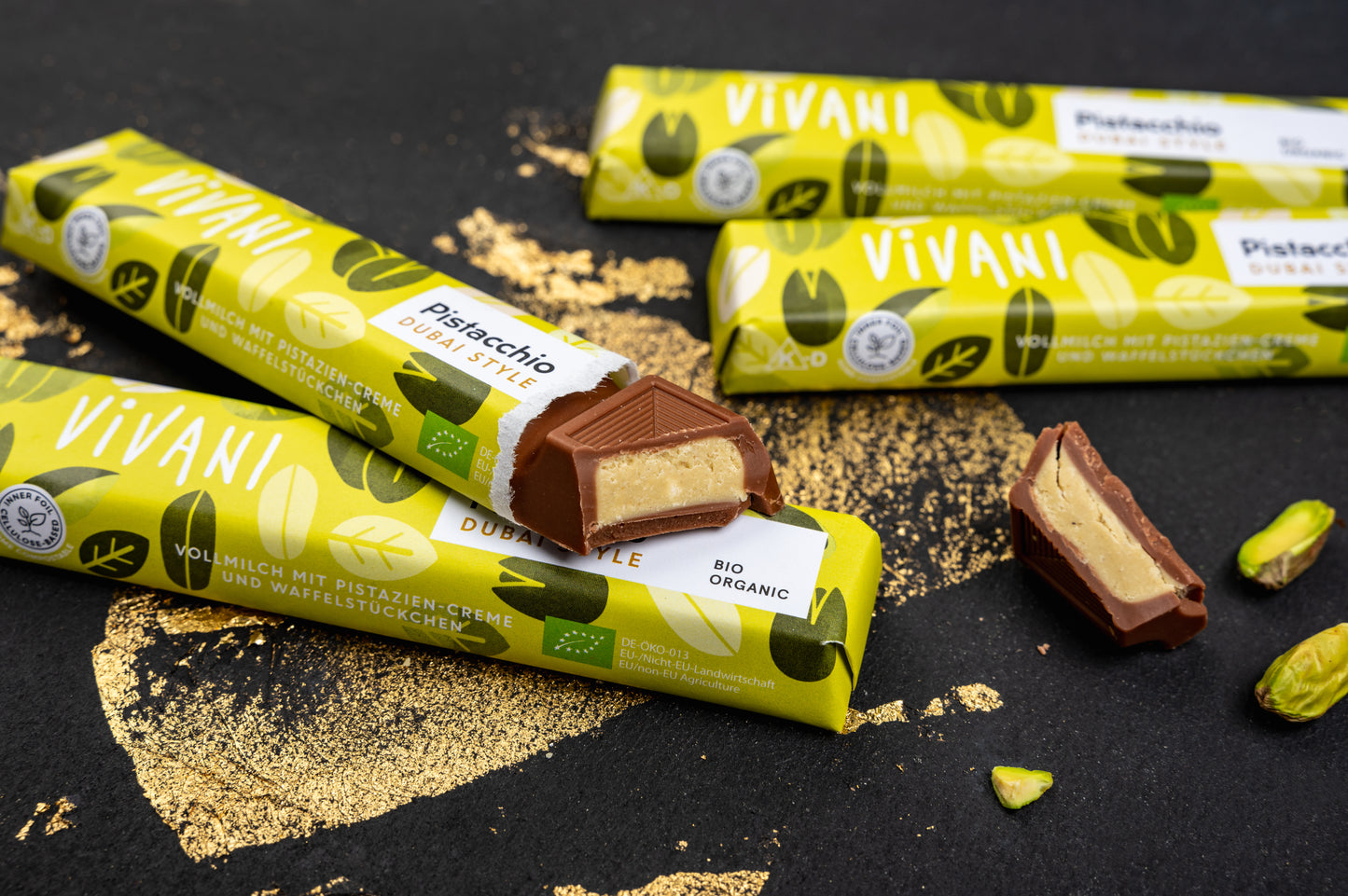 Vivani Pistacchio Chocolate Bar 40g Organic