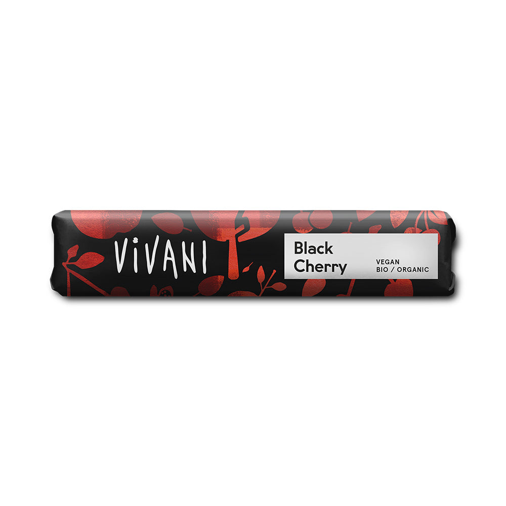 Vivani Black Cherry 35g Chocolate Bar Organic