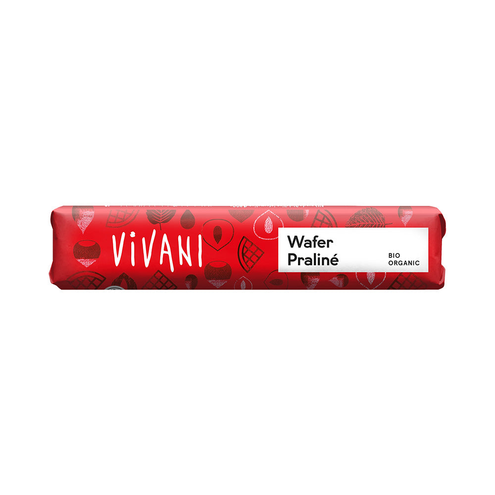 Vivani Wafer Praliné Chocolate Bar 40g Organic