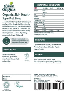Green Origins Skin Beauty Blend 100g Organic