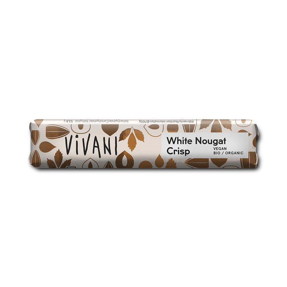 Vivani White Nougat Crisp Chocolate Vegan 35g Organic