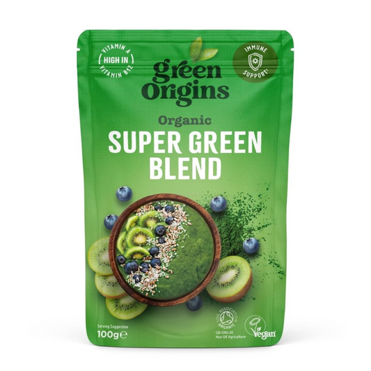 Green Origins 4 Super Greens Blend 100g Organic