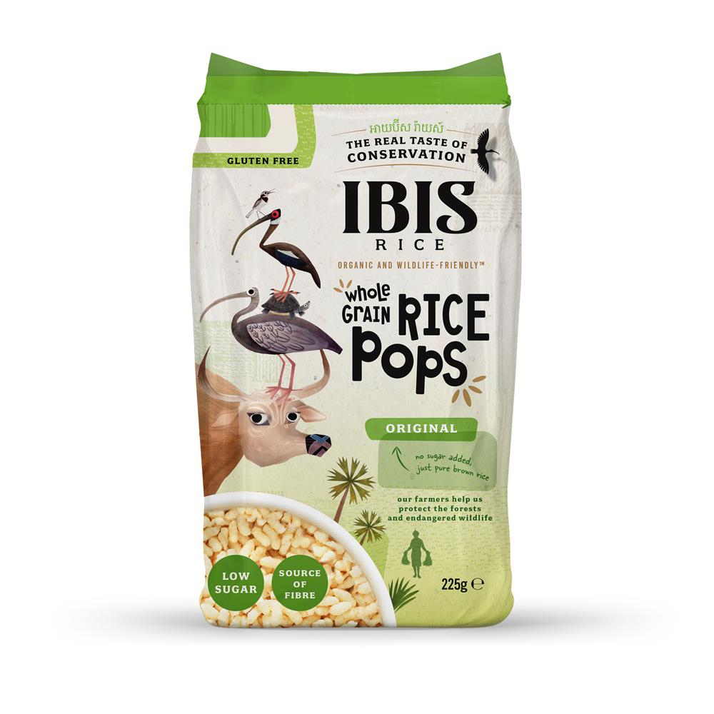 IBIS Wholegrain Rice Pops Original 225g Organic