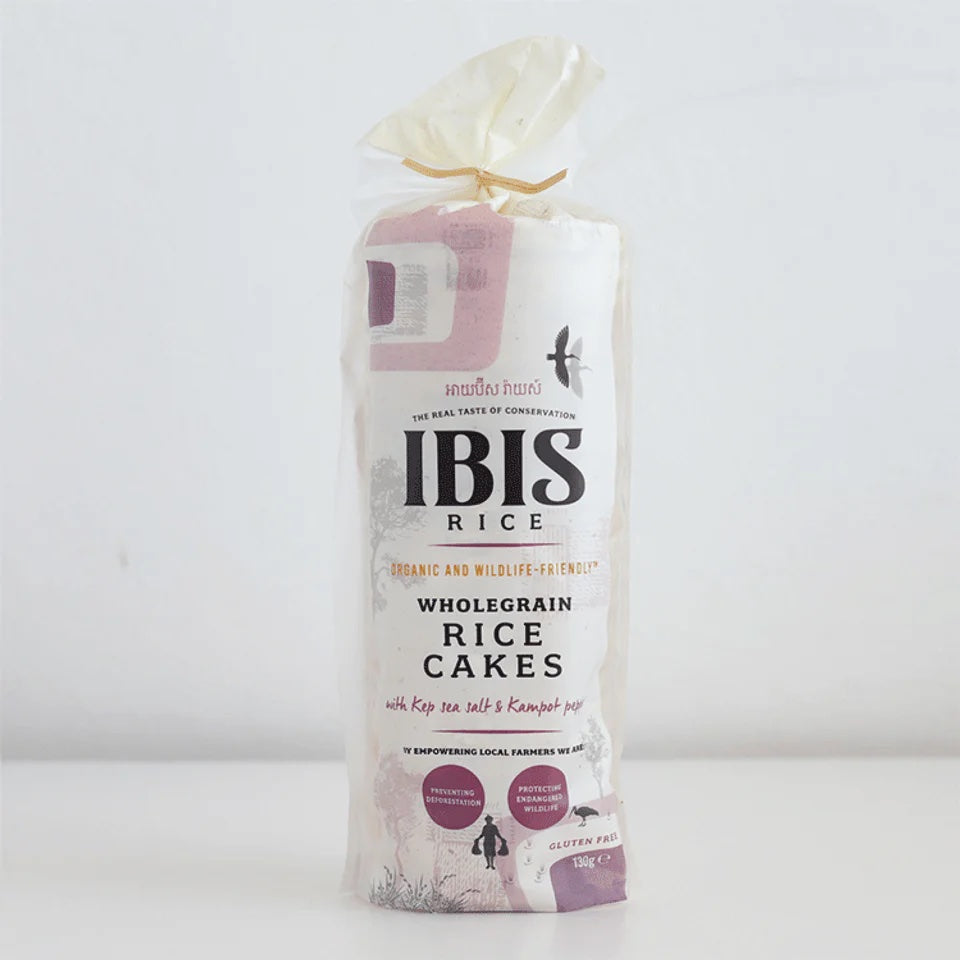 IBIS Wholegrain Rice Cake Sea Salt and Pepper 130g Organic