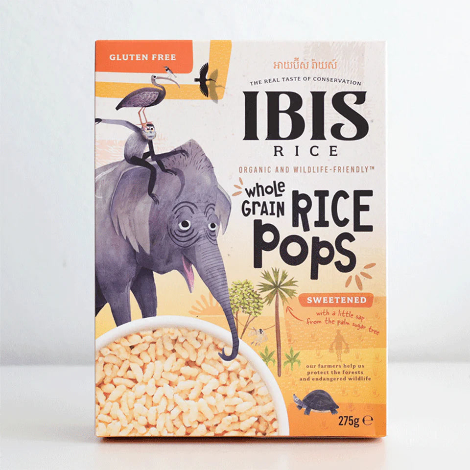 IBIS Wholegrain Rice Pops Sweetened 275g Organic