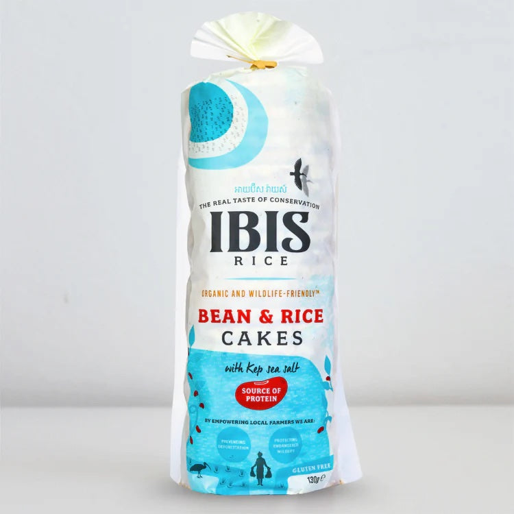 IBIS Bean & Rice Cake Sea Salt 130g Organic