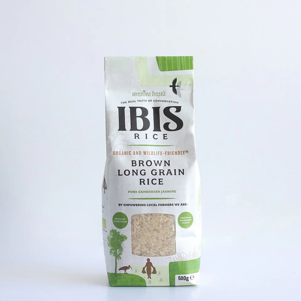 IBIS Brown Long Grain Jasmine Rice 500g Organic