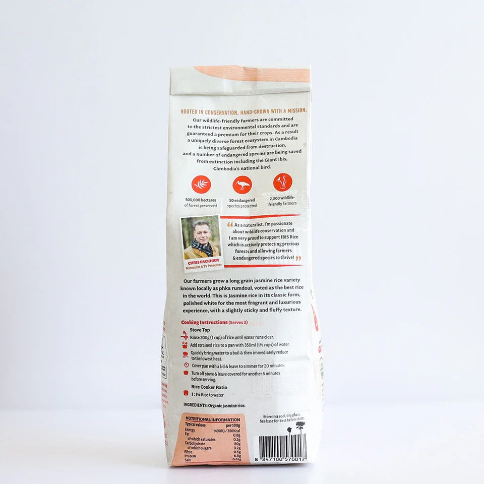 IBIS White Long Grain Jasmine Rice 1kg Organic