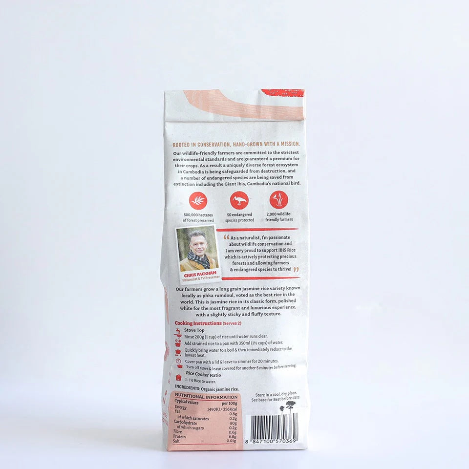 IBIS White Long Grain Jasmine Rice 500g Organic