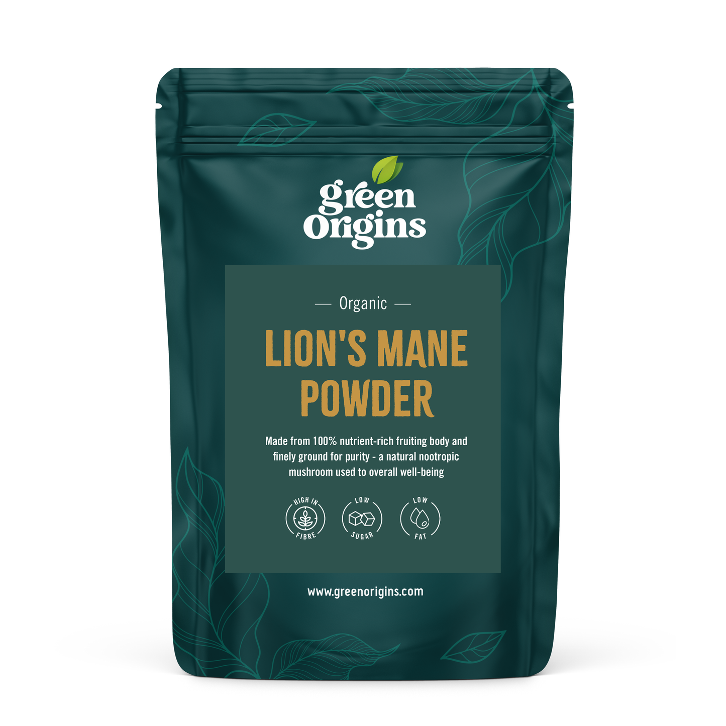 Green Origins Lions Mane Powder 100g Organic