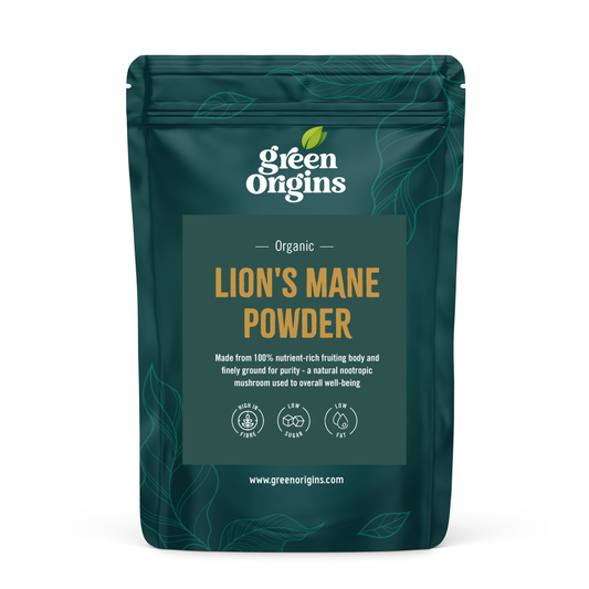 Green Origins Lions Mane Powder 100g Organic