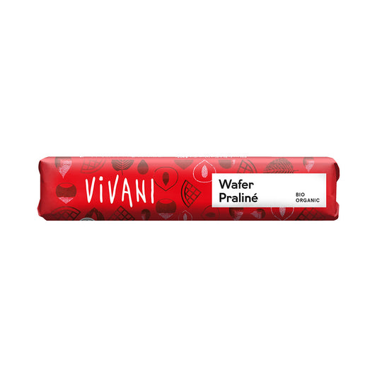 Vivani Wafer Praliné Chocolate Bar 40g Organic