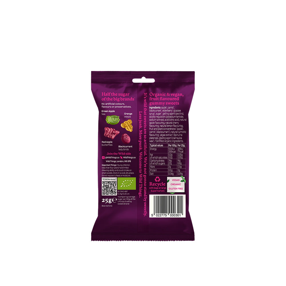 Wild Thingz Sweets Fruity Flyz 25g Organic