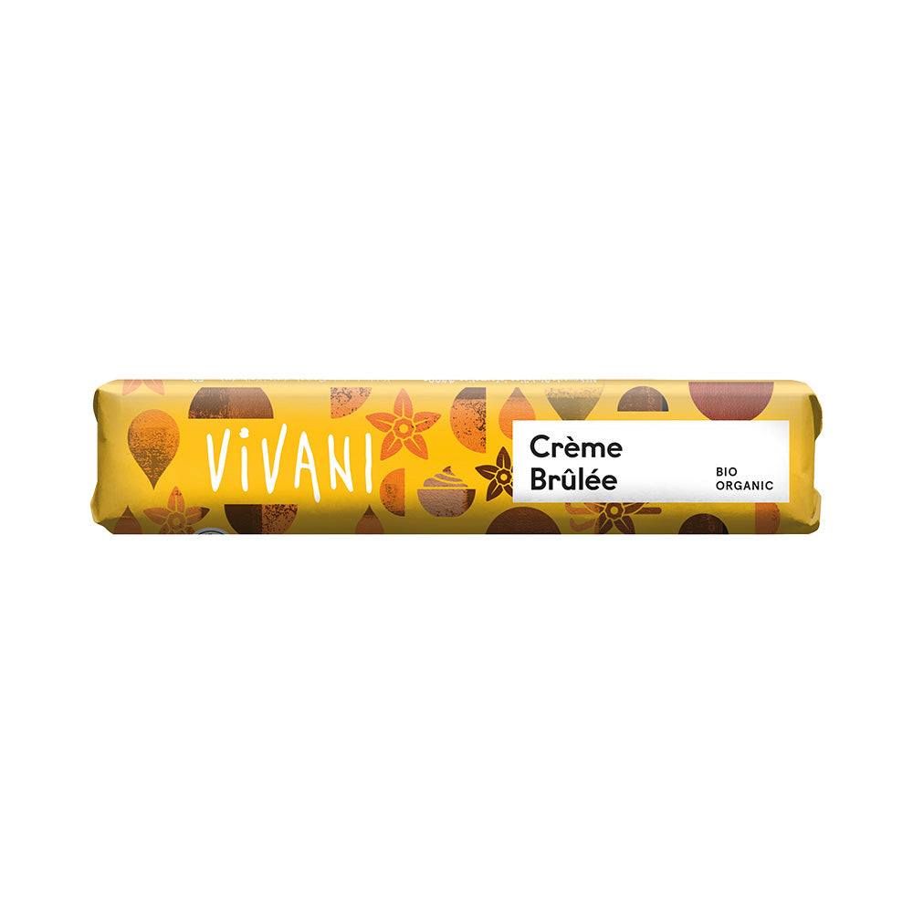 Vivani Creme  Brûlée Chocolate Bar 40g Organic