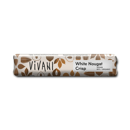 Vivani White Nougat Crisp Chocolate Vegan 35g Organic